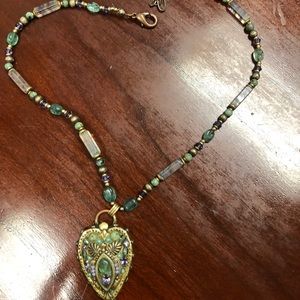 Michal Golan handmade heart pendant necklace